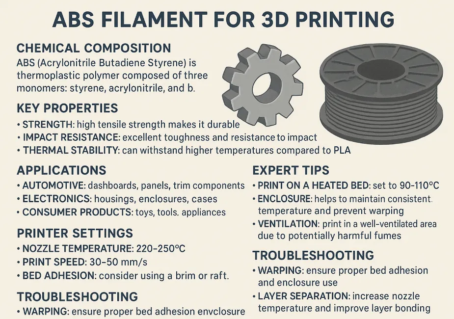 فیلامنت abs چیست و چه کاربردی دارد؟